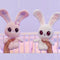 Peekapets Bunny roze - Kiekeboe Knuffel