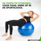Tunturi Anti Burst Fitnessbal - Yoga bal 65 cm - Max 220 kg - Incl Pomp - Blauw