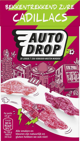 Autodrop Bekkentrekkend Zure Cadillacs - Snoep - Zuur en zoet - (280 g)