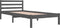vidaXL - Bedframe - massief - grenenhout - grijs - 90x200 - cm