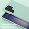 Selencia Hoesje Met Koord Geschikt voor Samsung Galaxy S23 Ultra - Selencia Siliconen hoesje met afneembaar koord - Turquoise