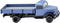 Wiking 084007 H0 Vrachtwagen Opel Flits pick-up - op afstand blauw