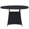 vidaXL - Tuintafel - 110x74 - cm - poly - rattan - zwart