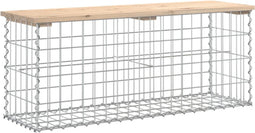 vidaXL - Tuinbank - schanskorfontwerp - 103x31,5x42 - cm - massief - grenenhout