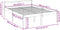 vidaXL - Seniorenbed - massief - grenenhout - 150x200 - cm
