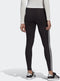 adidas Classics 3-Stripes - Dames Legging - 92% Katoen - Zwart/Wit