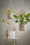 Mica Decorations Atlantic Plantenmand - Set van 2 - H16 x Ø16 cm - Crème