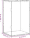 vidaXL - Displaybox - acryl - 22x18x35 cm - transparant