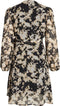 VILA VIRINA KIT L/S SHORT WRAP KNEE DRESS/SU - Wikkeljurk - V-Hals - Maat 38