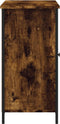 vidaXL - Dressoir - 100x35x70 - cm - bewerkt - hout - gerookt - eikenkleurig