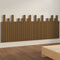 vidaXL - Hoofdbord - wandmontage - 204x3x80 - cm - grenenhout - honingbruin