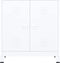 vidaXL - Opbergkast - industrieel - 90x40x100 - cm - staal - wit