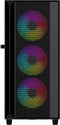 Gembird CCC-FC-4000 - Tower PC - ATX ITX micro ATX - Geharde glas zijpaneel - Zwart