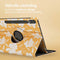 imoshion Tablet Hoes - Geschikt voor Samsung Galaxy Tab S9 11.0 inch Plus / Galaxy Tab S9 11.0 inch FE Plus / Galaxy Tab S10 Plus - 360° Draaibare Design Bookcase 2.0 - Yellow Flowers