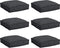 vidaXL - Zitkussens - voor - Paletten - 6 - stuks - Zwart - 40x40x8 - cm - Oxford - Stof