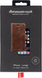 Dbramante1928 iPhone XS Max - Flip cover - Magneetsluiting en ruimte voor pasjes - Cognac