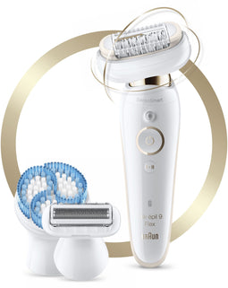 Braun Silk-épil 9 Flex 9-010 - Epilator met Flexibele Kop en SensoSmart - Wit/Goud