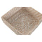 Servethouder Home ESPRIT Wit Natuurlijk Bamboe Rotan 18 x 18 x 6 cm
