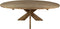 HSM Collection-Ovale Eettafel Met Kruispoot-180x100x75-Naturel-Teak