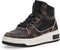 Guess Tullia - Hoge Dames Sneakers - Witte Zool - Zwart/Bruin