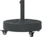 vidaXL - Parasolvoet - met - wielen - voor - stok - van - Ø38 - / - 48 - mm - 27 - kg - rond