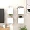 vidaXL - Tv-wandmeubelen - 4 - st - 30,5x30x30 - cm - wit - en - sonoma - eikenkleurig