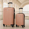 Slazenger Kofferset 2 Delig - Ruimbagage Koffer (71L) en Handbagage Trolley (26L) - Hardcase met Cijferslot - Roze (2 delig)