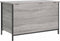 vidaXL - Opbergbankje - 80x42,5x50 - cm - bewerkt - hout - grijs - sonoma - eikenkleur