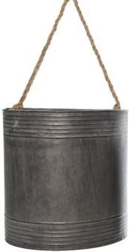 Wandpot zink l13,5b24,5h25 cm Decoris - Merkloos