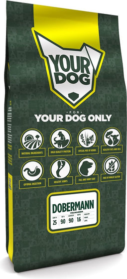Yourdog Dobermann Rasspecifiek Adult Hondenvoer 12kg | Hondenbrokken