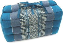 Meditatie en yoga zitkussen matje opvouwbaar draagbaar 40 cm x 40 cm x 7 cm Blauw