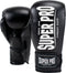 Super Pro Combat Gear Champ - Kickbokshandschoenen - PU met klittenbandsluiting - Zwart/Wit 14oz
