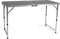 Camp Active Campingtafelset - Campingtafel 120x60 cm - Inklapbaar Lichtgewicht - Grijs (set van 4)