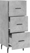 vidaXL - Dressoir - 34,5x34x90 - cm - bewerkt - hout - betongrijs