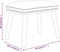 vidaXL - Voetenbank - 45x29,5x35 - cm - fluweel - mosterdgeel