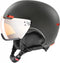 Uvex HLMT 500 - Skihelm met vizier - IAS 3D verstelsysteem - zwart/oranje - maat 55-59 cm