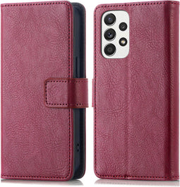 iMoshion Hoesje Geschikt voor Samsung Galaxy A53 Hoesje Met Pasjeshouder - iMoshion Luxe Bookcase - donkerrood