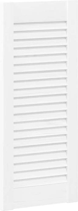 vidaXL - Kastdeuren - louvredesign - 4 - st - 61,5x29,5 - cm - wit