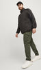 JACK&JONES PLUS JPSTPAUL JJFLAKE CARGO BROEK - Gulp met rits - Normale rise - Olijf (W42 X L32)
