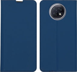 iMoshion Hoesje Geschikt voor Xiaomi Redmi Note 9T (5G) Hoesje Met Pasjeshouder - iMoshion Slim Folio Bookcase - Donkerblauw