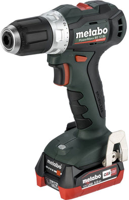 Metabo PowerMaxx BS 12 BL - Accu-schroefboormachine 12 V 4 Ah Li-ion - Brushless met 2 accu's en lader (2 stuks)