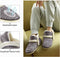 Retro warme damesschoenen, stevige pantoffels, pantoffels, maat 40-41