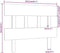 vidaXL - Hoofdbord - 103,5x3x81 - cm - massief - grenenhout