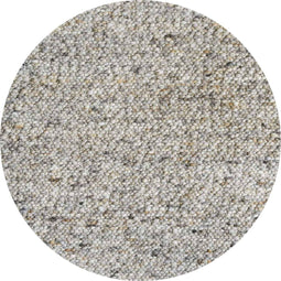 MOMO Rugs - MOMO Rugs Wool Cloud 182 Rond - Wollen vloerkleed - 200 cm rond - Rond - Laagpolig, Structuur Tapijt - Industrieel, Landelijk - Bruin, Grijs Vloerkleed - 200 rond - Rond - Laagpolig,Structuur Tapijt - Industrieel - Bruin, Grijs