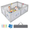 Coast Opvouwbare Babybox - 2 Deuren - 50 Kleurrijke Ballen - 206x147x68,5cm