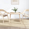vidaXL - Tafelblad - ovaal - 110x55x2,5 - cm - massief - grenenhout