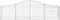 vidaXL - Schanskorven - 4 - st - gewelfd - 200x30x40/60 - cm - ijzer