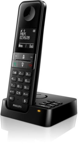 Philips D4751B - Draadloze DECT telefoon - Antwoordapparaat 30 min opnametijd - Zwart