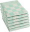 DDDDD - Barbeque Theedoek - 65x65 cm - Pastel Groen - Set van 6 stuks