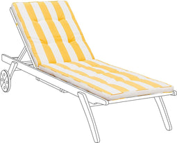 CESANA - Tuinkussen - Geel - 192 x 56 cm - Polyester